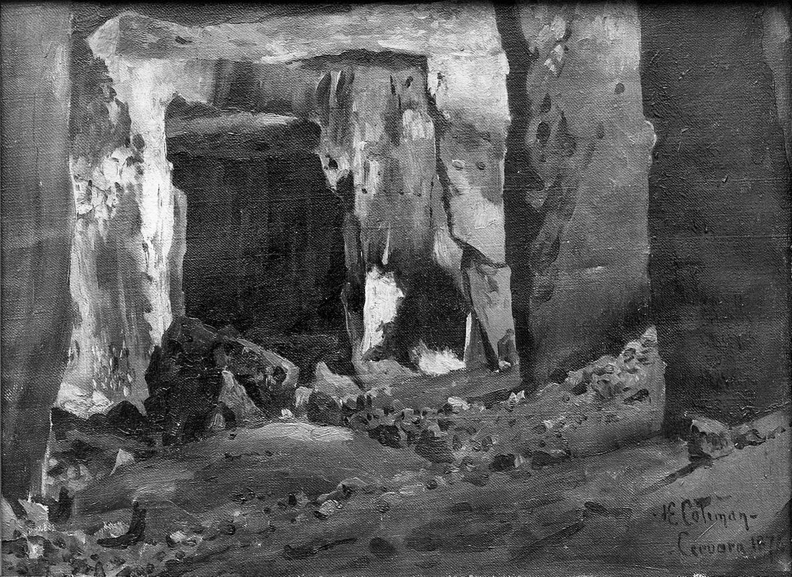 Paesaggio con grotta - Museo Civico, Pescia